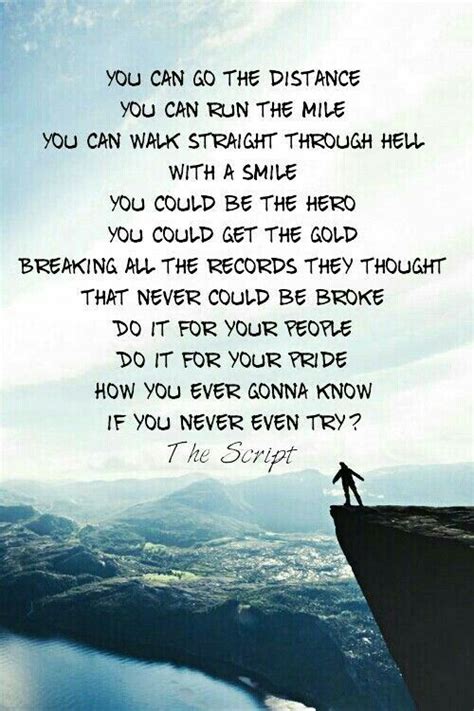 Hall of fame ~ The script | Song lyric quotes, Inspirational songs, Music quotes lyrics