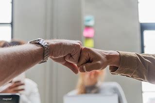 Two people giving a fist bump | Free for commercial image cr… | Flickr