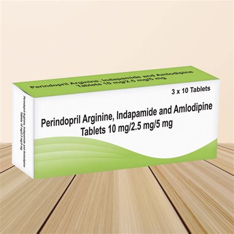 Perindopril Arginine Indapamide And Amlodipine Tablets 10mg-2.5mg-5 Mg ...