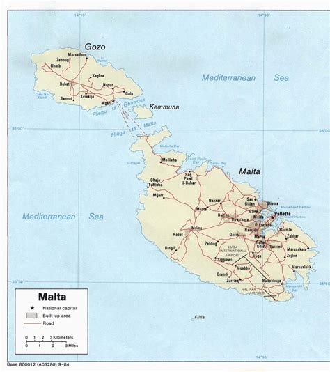 Malta Mapa , Mapy Malty | Travelin