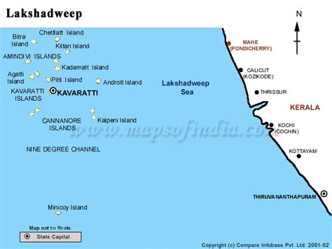 Where is Lakshadweep Located in India | Lakshadweep Location Map