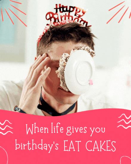 Eat Cakes | Free Funny Birthday Group Card | Free Funny Birthday Ecards & Greetings