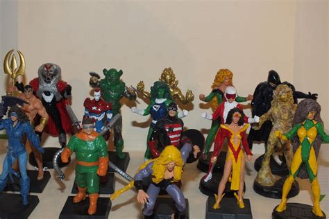 David's Eaglemoss Marvel and DC Superhero Figurine Collection and Custom Designs