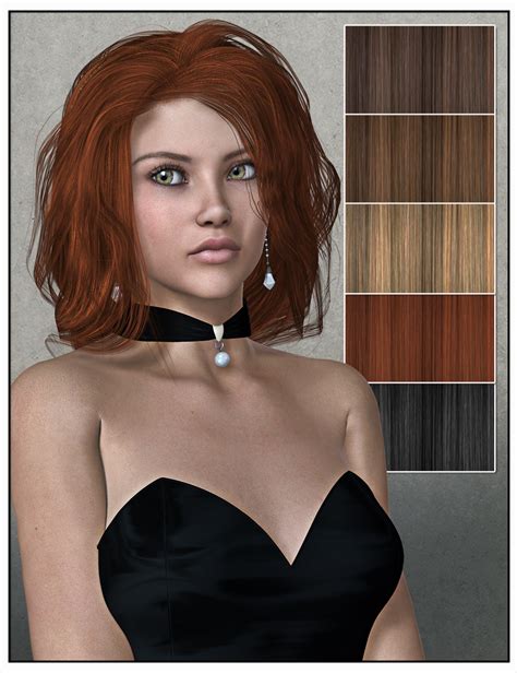 Jena Hair for Genesis 2 Female(s) and Victoria 4 | Daz 3D