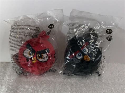 BURGER KING KIDS MEAL ANGRY BIRDS PLUSH TOYS - RED & BOMB NEW UNOPENED ...