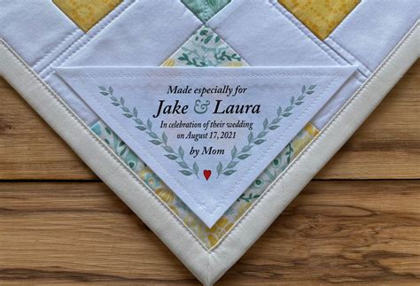 Large Triangle Quilt Label Personalized Sewing Labels - Etsy | Quilt labels, Sewing labels ...