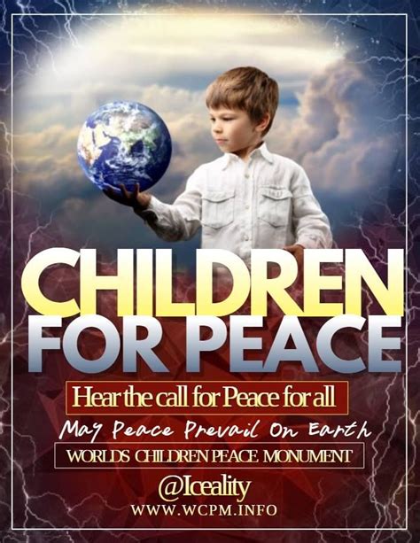 'CHILDREN for PEACE" Quotes for Living in Peace Every Day by Ambassador ...