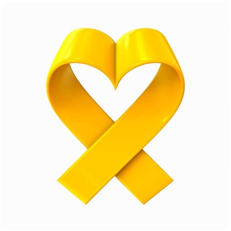 Premium AI Image | Yellow ribbon suicide prevention