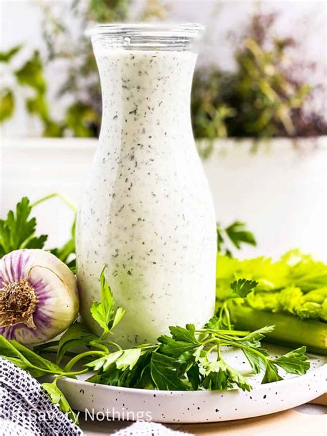 Homemade Ranch Salad Dressing Recipe - Savory Nothings