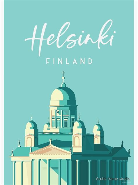 "Helsinki Finland | Vintage Travel Poster |Helsinki poster | City poster " Poster for Sale by ...