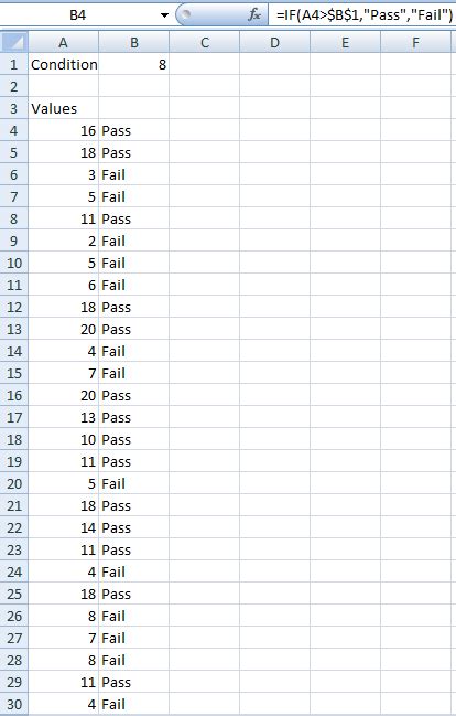 formatting - Excel integer to boolean condition - Stack Overflow