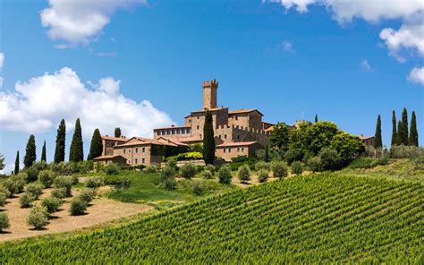 Castello Banfi - Vineyards - Banfi in Montalcino | Italian castle, Siena italy hotels, Tuscany