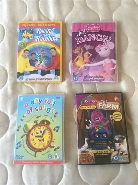 4 CHILDREN'S SONG CDs - Barney,TheWiggles,Angelina Ballerina & Day full of Songs £2.00 - PicClick UK