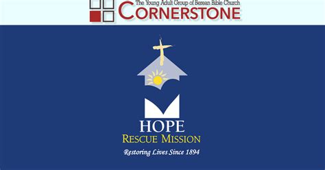 Cornerstone - Hope Rescue Mission | Berean Bible Church