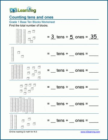 Base 10 Worksheets