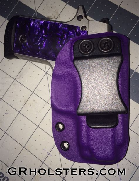 Purple Sig P238 IWB kydex holster. Find out more at GRholsters.com | Conceal carry guns, Kydex ...