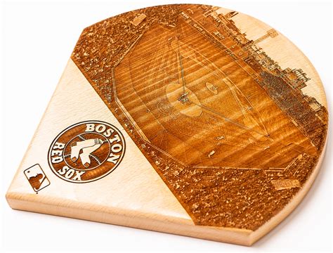 Boston Red Sox Laser-Engraved Wood Stadium Plate