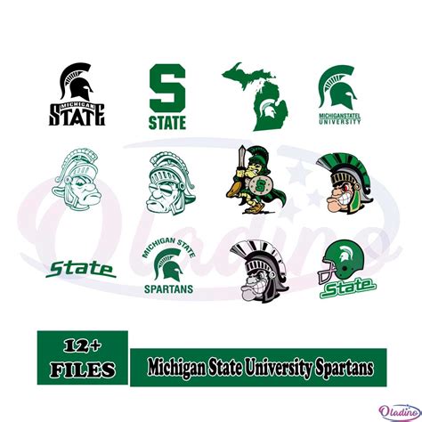 Michigan State University Spartans Bundle SVG Cutting Files » Oladino