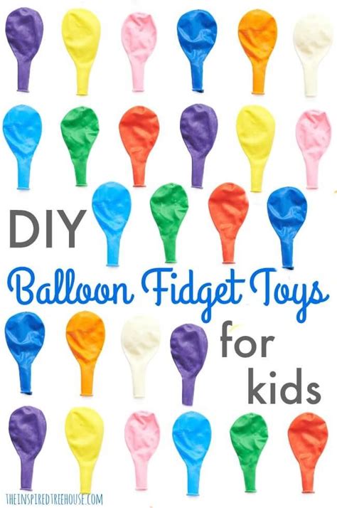 Balloon DIY Fidget Toys for Kids - The Inspired Treehouse | Diy fidget ...