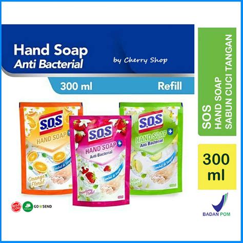 Jual [SABUN CUCI TANGAN | REFILL 300ML | BPOM] SOS Hand Wash Sabun Cuci Tangan Hand Soap Anti ...