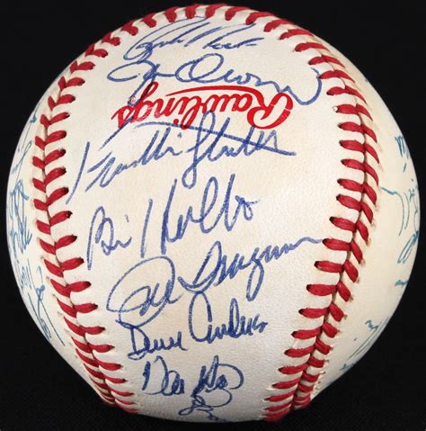 1988 Dodgers Team-Signed World Series Baseball with (30) Signatures Including Tommy Lasorda ...