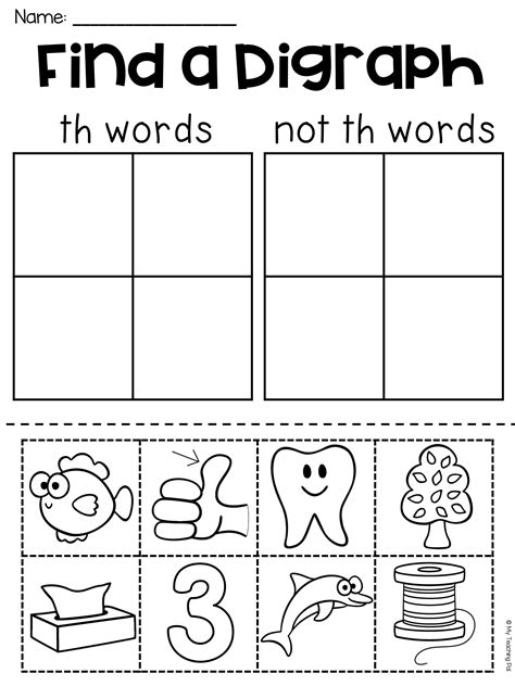 Free Printable Th Digraph Worksheets - Printable Form, Templates and Letter