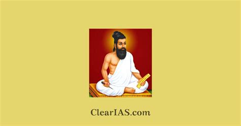 Thiruvalluvar-The great Sangam Poet - ClearIAS