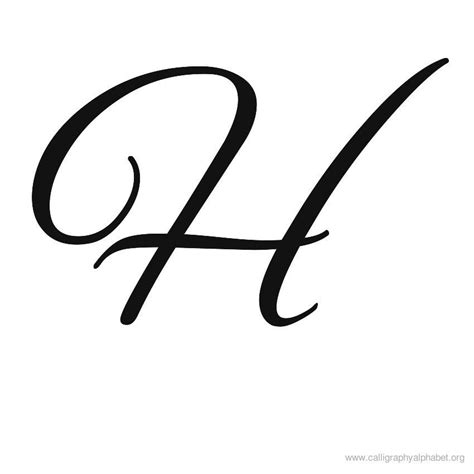 Calligraphy Alphabet H | Alphabet H Calligraphy Sample Styles ... - ClipArt Best - ClipArt Best ...