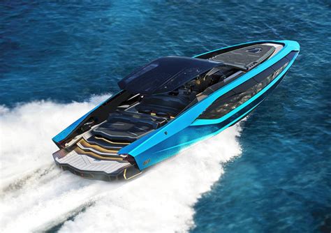 The $3.5 million Lamborghini 63 yacht launches in Blu Uranus