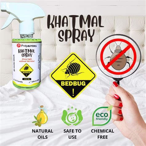 PrettyBUYERS Khatmal Spray | Natural Oil Based Bedbug Treatment for Home 250ML - Indian Seeds