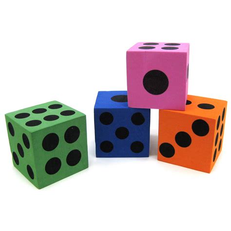 Large Foam Dice - 12 Count: Rebecca's Toys & Prizes