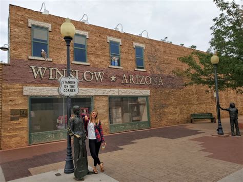 Standing on the corner in Winslow, Arizona