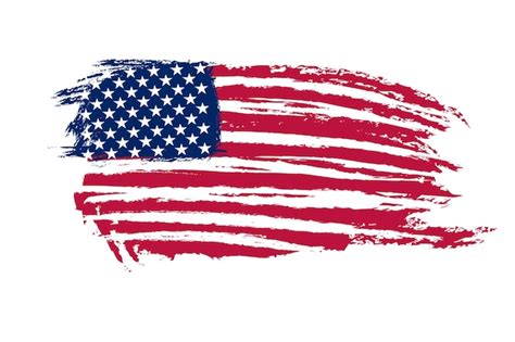 Free Vector | Flat design grunge american flag background