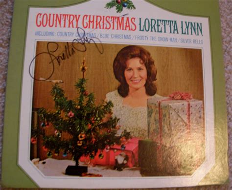 popsike.com - Loretta Lynn "COUNTRY CHRISTMAS" Lp autographed - auction ...