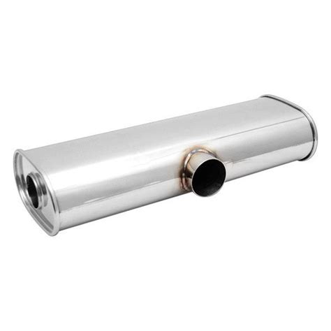 Vibrant Performance® - Streetpower 304 SS Silver Exhaust Muffler without Tip