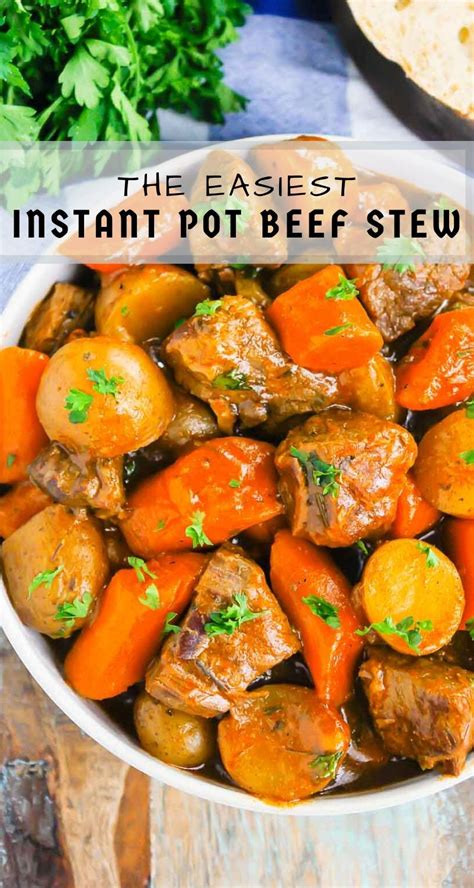 Instant Pot Beef Stew Recipe (Ready in 1 Hour!) - Pumpkin 'N Spice