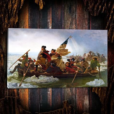 George Washingtons Crossing of The Delaware River Canvas Painting ...