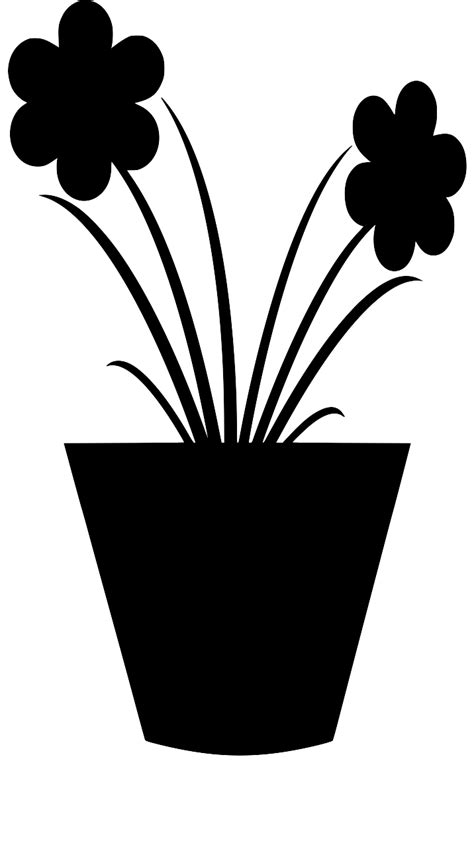 SVG > pot flower plant - Free SVG Image & Icon. | SVG Silh