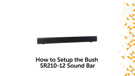 How to Setup a Bush Sound Bar - YouTube