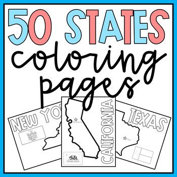 50 States Coloring Pages