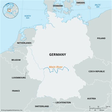 Map Of Danube And Rhine Rivers