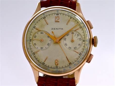 Zenith, Vintage Chronograph, 18k Rose Gold, 1950ies