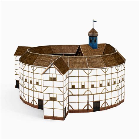 Globe Theatre Paper Model Kit for Advanced Skill Level – PaperLandmarks