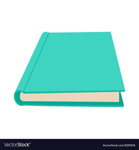 Closed book icon cartoon style Royalty Free Vector Image