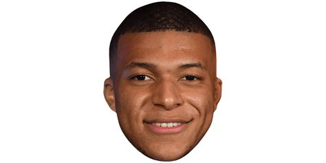 Kylian Mbappé (Smile) Celebrity Mask - Celebrity Cutouts