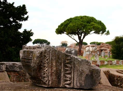 Ostia Antica ruins stock photo. Image of excavations - 36143688