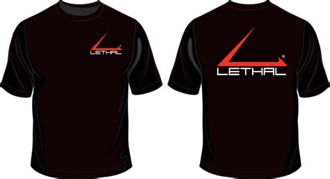 Download Lethal Logo T-shirt - Black Shirt With Design PNG Image with No Background - PNGkey.com