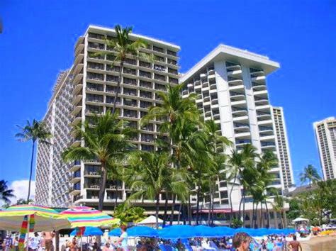 Outrigger Waikiki on the Beach, Honolulu...Bill and I stayed in the suite 3rd from top, left ...