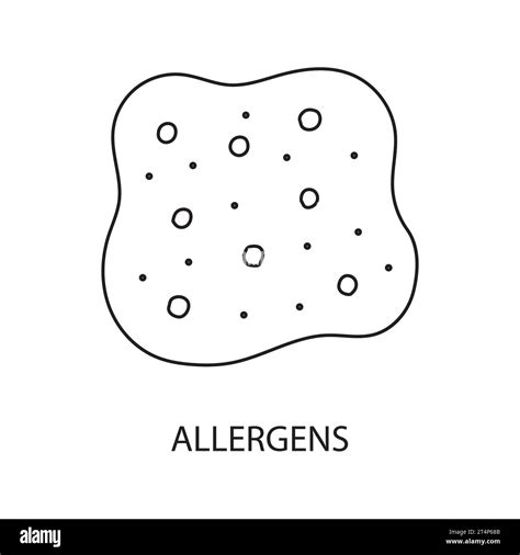 Allergens vector line icon for food packaging Stock Vector Image & Art - Alamy