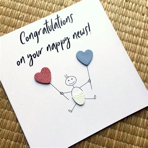 Pregnancy Congratulations Card Nappy News New Arrival Due - Etsy Australia